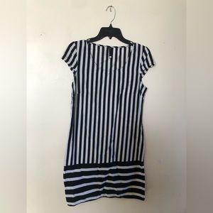 H&M black and white striped dress